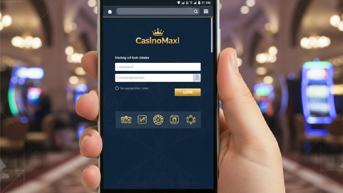 Mobil tarayıcı üzerinden CasinoMaxi'ye rahatça erişim sağlama.