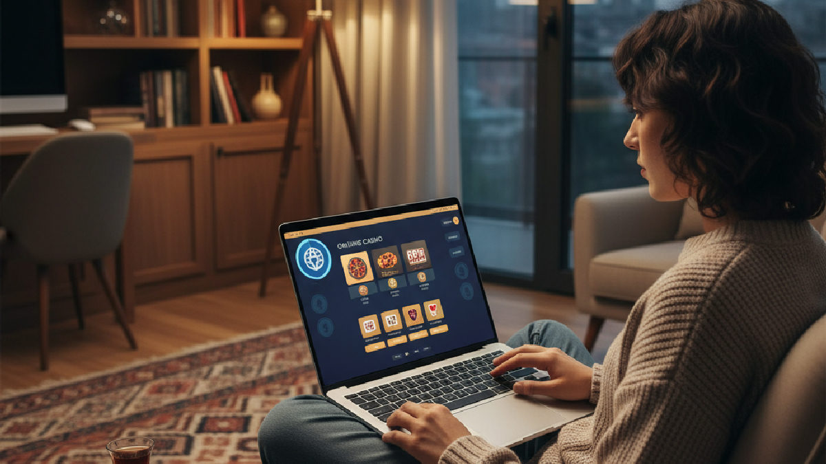 CasinoMaxi hızlı giriş yaparken güvenliği sağlayan bir VPN kullanımı.