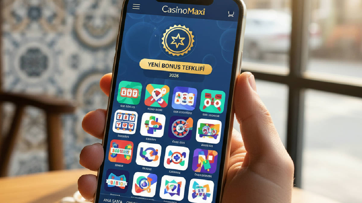 CasinoMaxi mobil uygulamasından 2026 bonus ve kampanya bildirimleri.